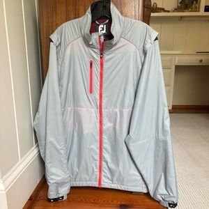 Men's Large Silver FootJoy Windbreaker